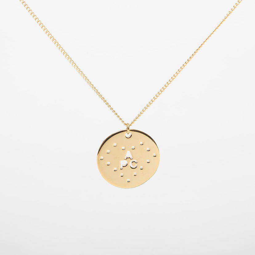 Кольє A.P.C. A.P.C. Eloi Dotted Disc Pendant Necklace Металік | MEAEC-M70868 RAA