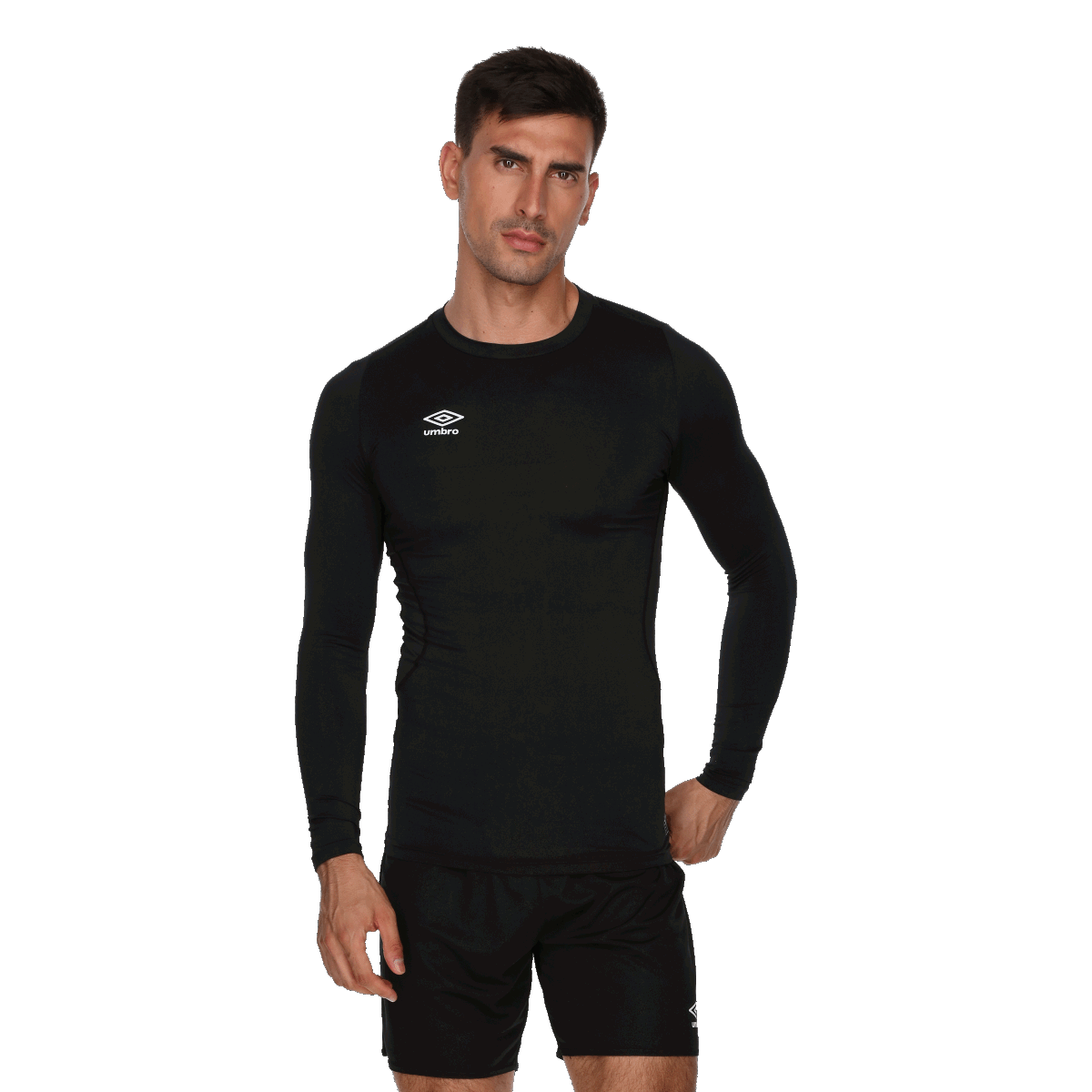 Футболка Umbro Long Sleeve Performance Baselayer Top чорний | UMA243M633-01, 0