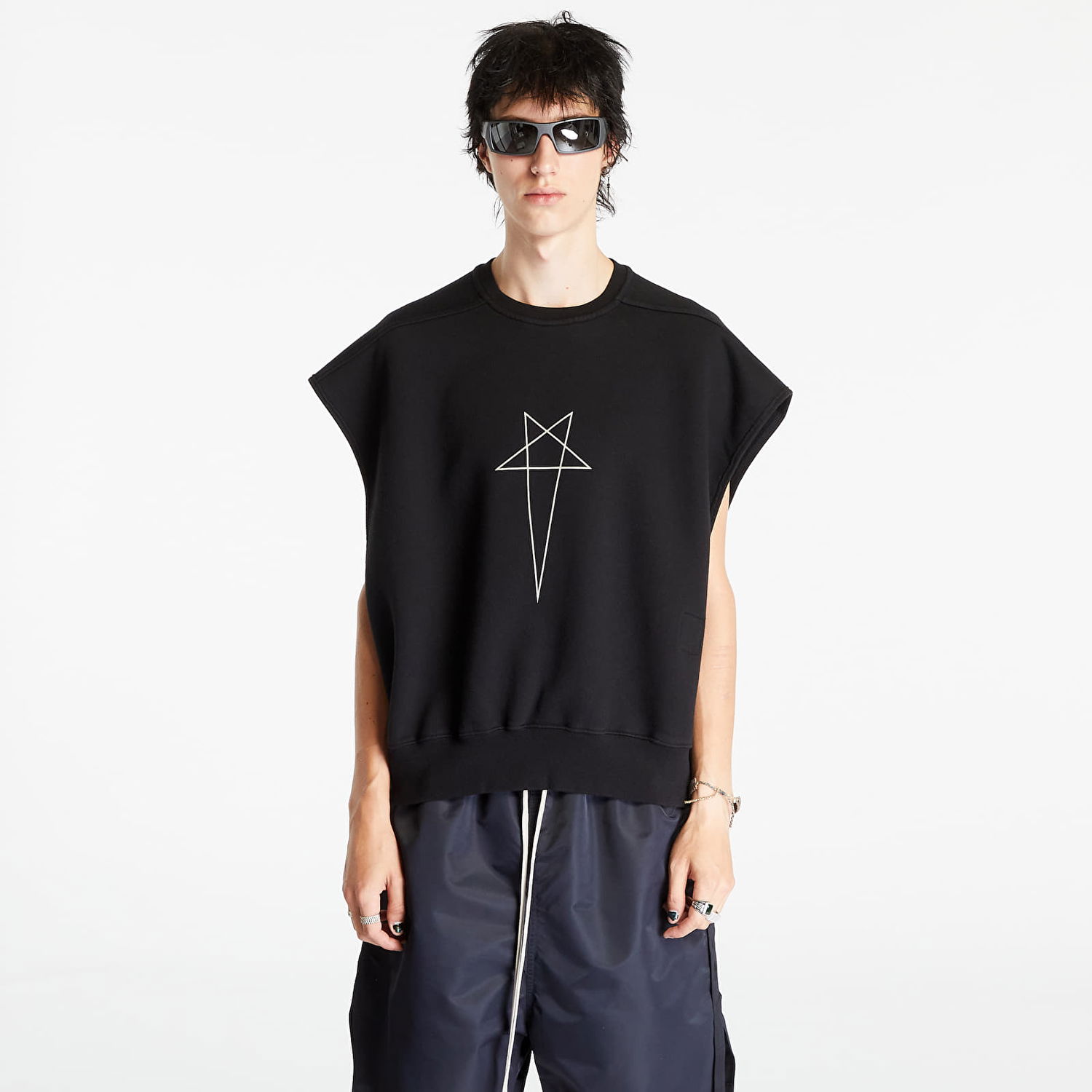 Жилет Rick Owens Sl Jumbo Tatlin Sweat Vest чорний | DU02C5160 FEP3 0908, 0