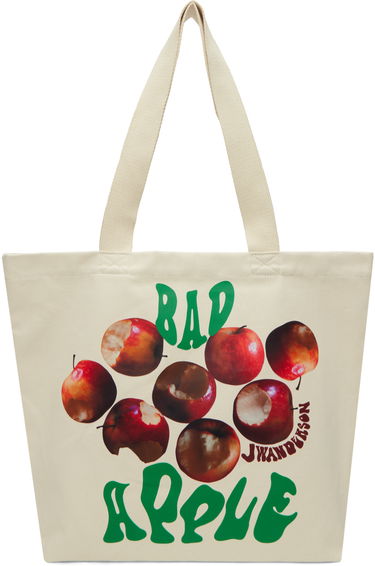 сумка-тоут JW Anderson JW Anderson Bad Apple Graphic Canvas Tote Bag бежевий | HB0498-FA0238, 0