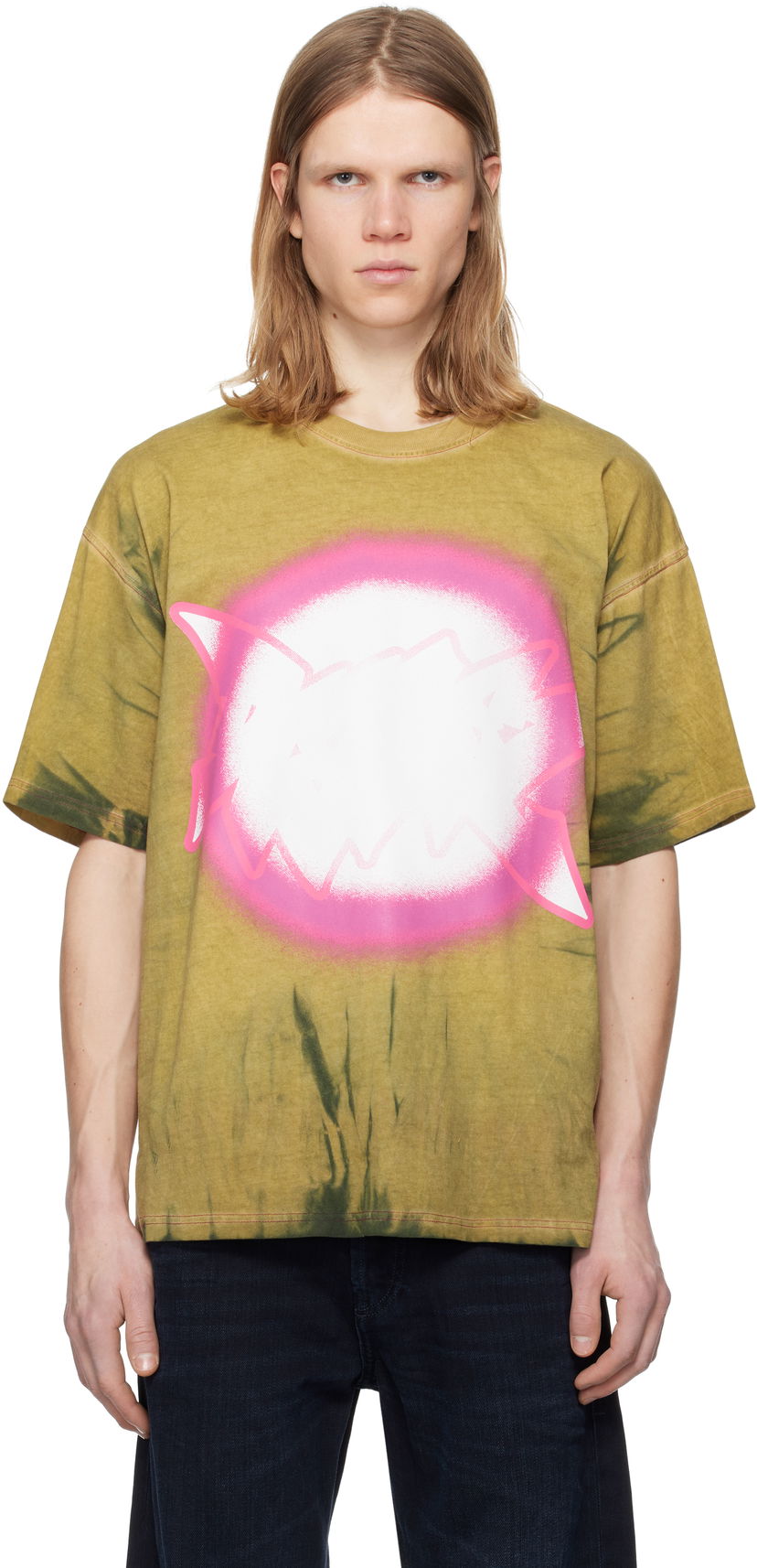 Футболка Diesel Diesel T-Boxt-R24 Tie-Dye Graphic T-Shirt Зелений | A16137-0EGBD-7BDA