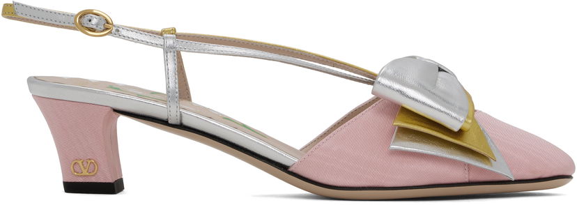Кросівки та взуття Valentino Valentino Garavani Bowow Slingback Heels Рожевий | 6W2S0LB6QLJ