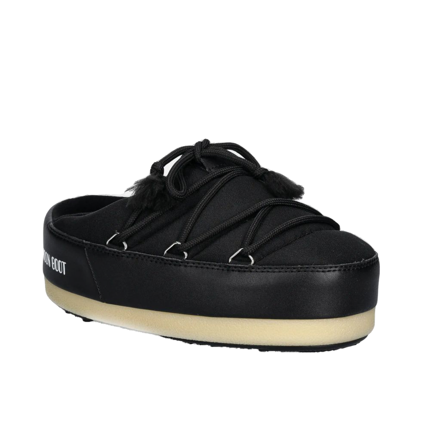 Кросівки та взуття Moon Boot Nylon Slippers чорний | 80D1470030.N001