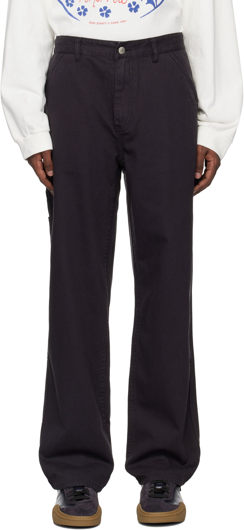 Штани карго Awake NY Cotton Painter Trousers чорний | AWK-FW24-PA001