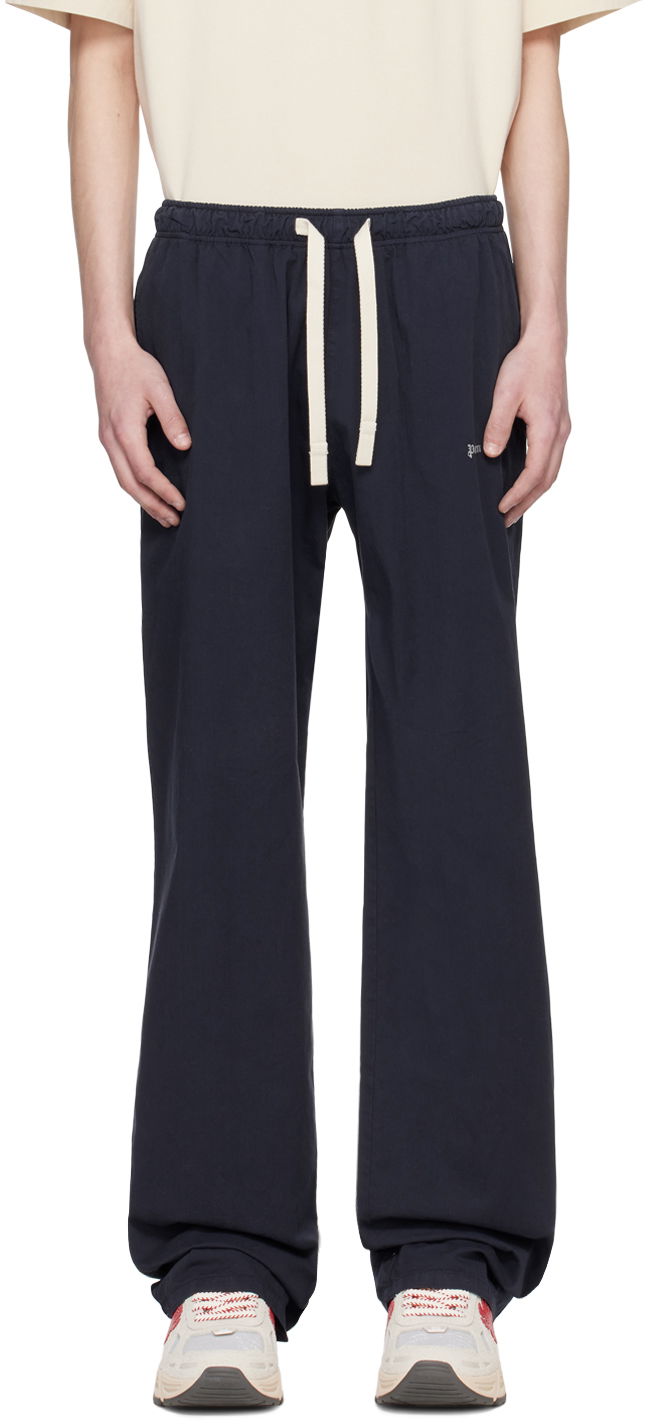 Спортивні штани Palm Angels Palm Angels Embroidered Sweatpants темно-синій | PMCA141S24FAB0014603