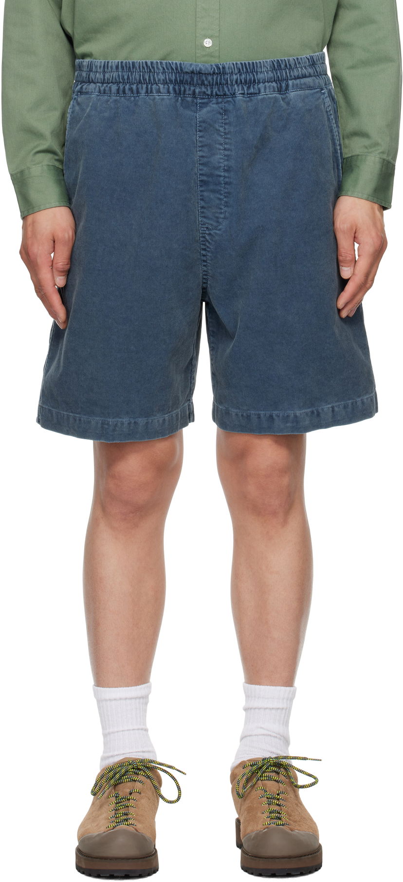 Шорти Carhartt WIP Reynold Corduroy Relaxed Shorts Синій | I034877