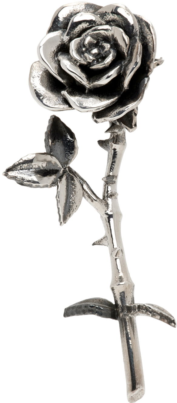 Сережки Enfants Riches Déprimés Silver Rose Single Earring Металік | 140-198