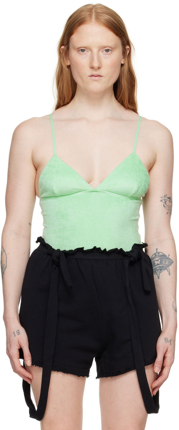 Боді Baserange Scoop Neck Slim Fit Bodysuit Зелений | ONMI-VE-SU24