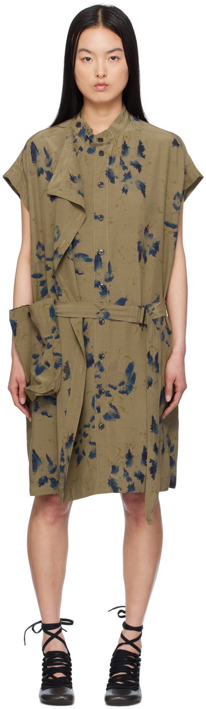 плаття LEMAIRE Lemaire Asymmetrical Minidress Зелений | DR1063 LF1262