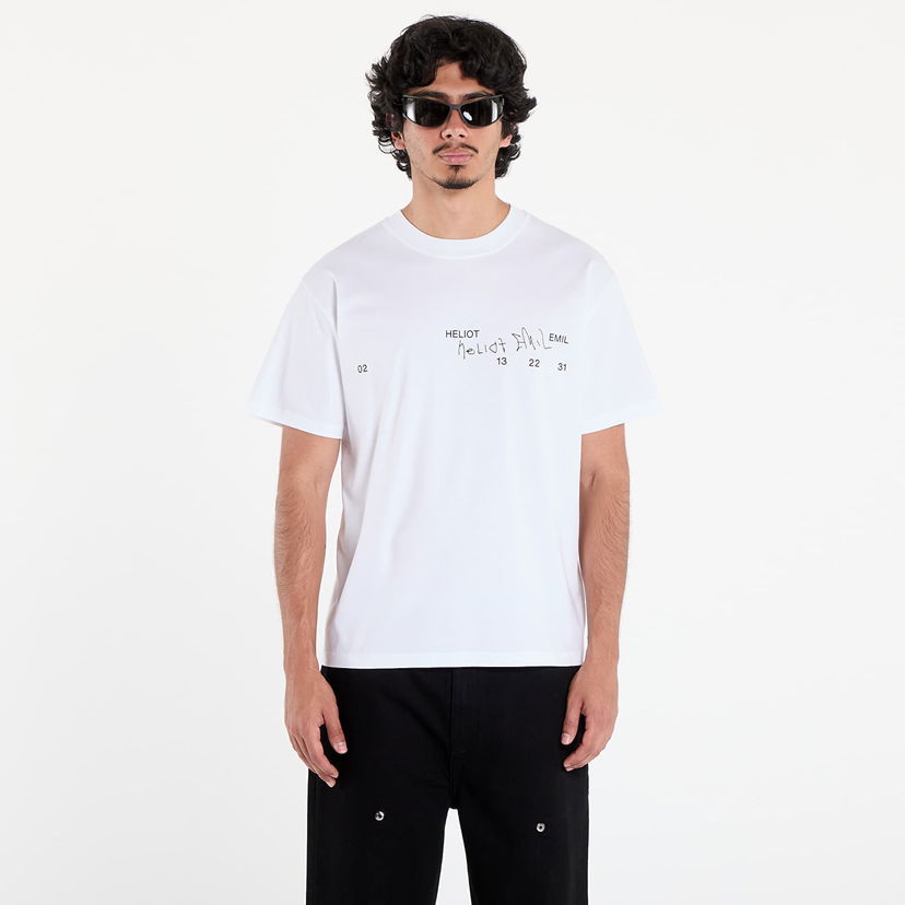 Футболка HELIOT EMIL HELIOT EMIL Fulgens T-Shirt білий | PREAW25_M_09_141_WHT02