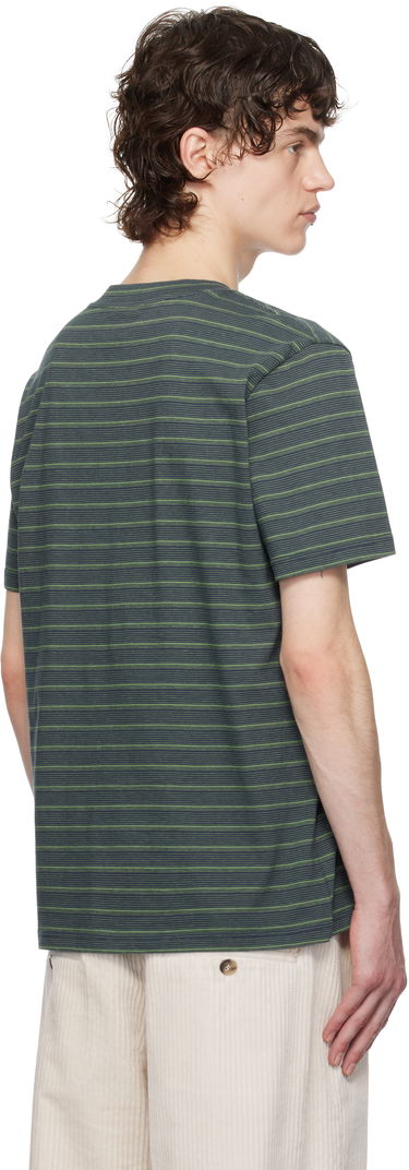Футболка A.P.C. A.P.C. Aymeric Striped T-Shirt Зелений | COHGX-H26132, 2