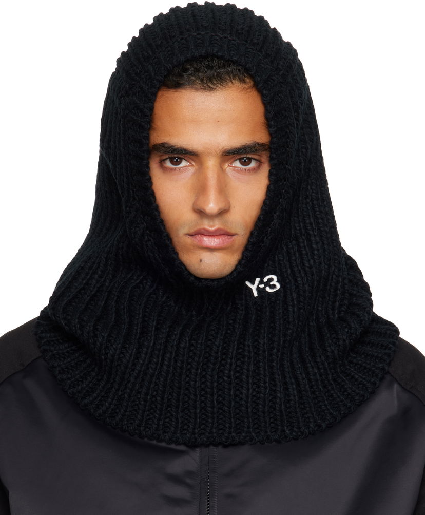 Капелюх Y-3 Y-3 Knitted Hood Balaclava чорний | JX8310