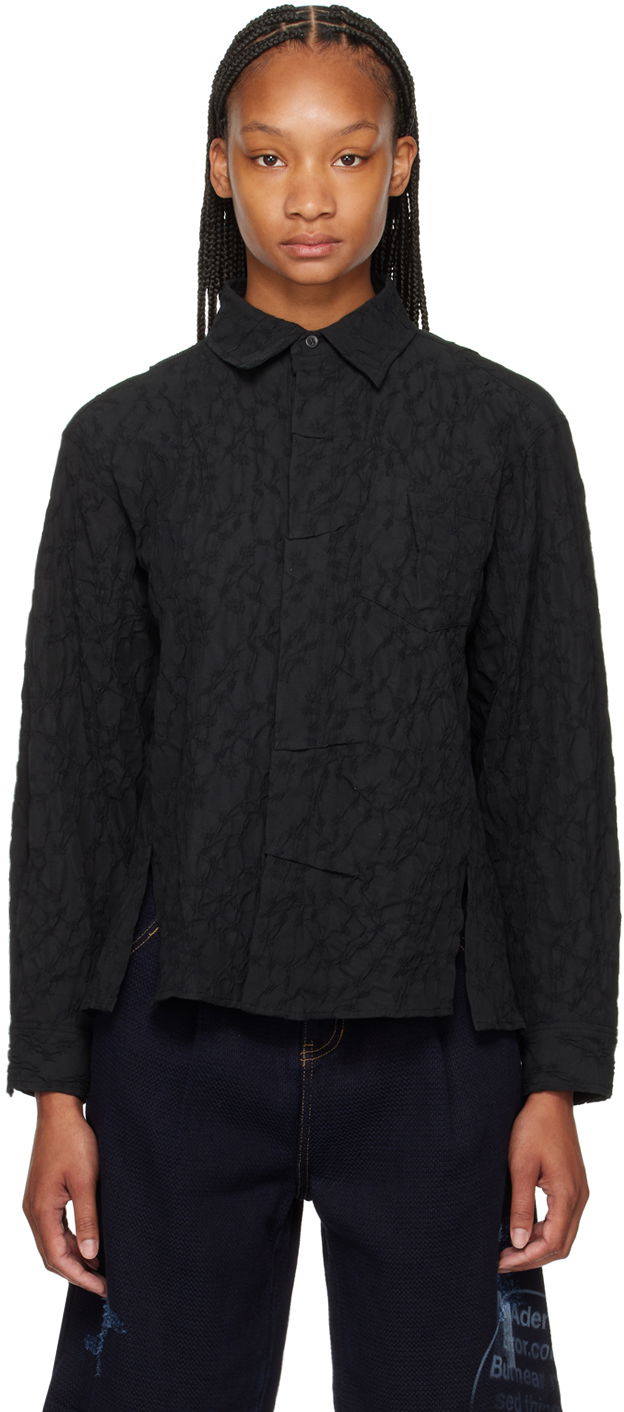 Сорочка ADER ERROR Flag Textured Shirt чорний | BN01SSSH0102BK