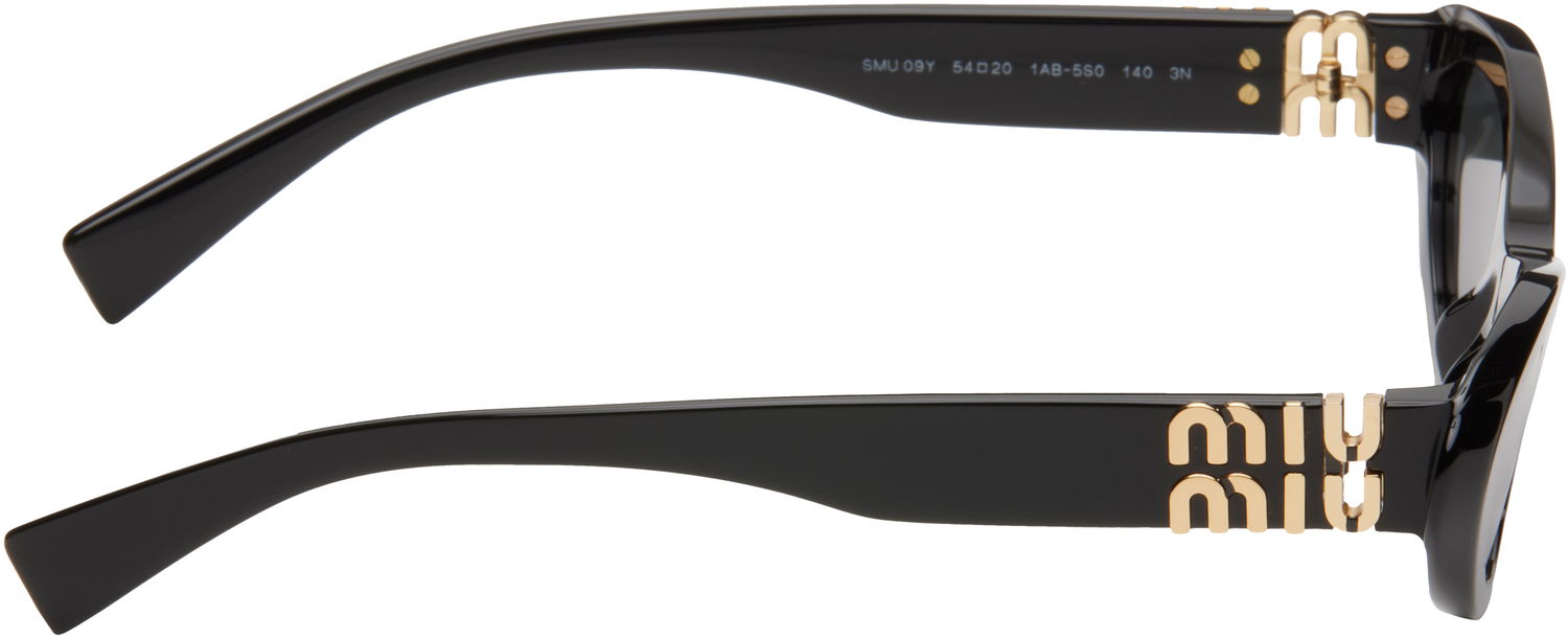 Сонцезахисні окуляри Miu Miu Miu Miu Pointed Cat Eye Acetate Sunglasses чорний | 0MU 09YS 8056597886314, 1