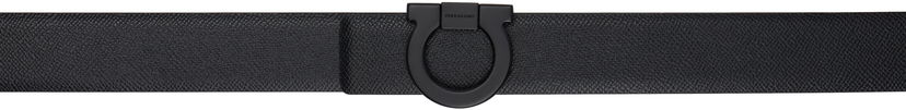 Ремені FERRAGAMO Ferragamo Fixed Gancini Reversible Belt чорний | 780180