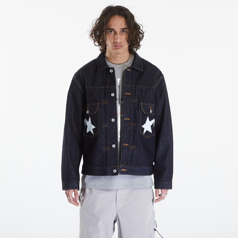 Куртка BAPE A BATHING APE Sta Denim Jacket Type-02 Navy Blue темно-синій | 001LJK301002M ING