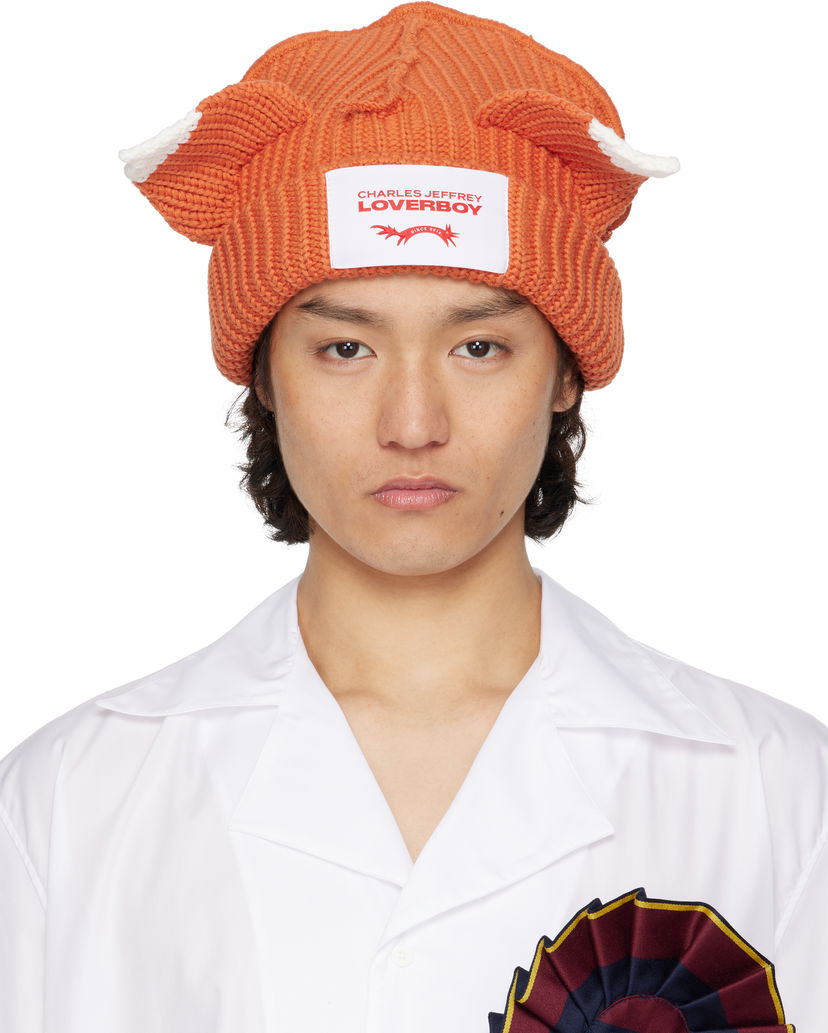 Шапка Charles Jeffrey Loverboy Charles Jeffrey LOVERBOY Chunky Ears Beanie Помаранчевий | 54130303