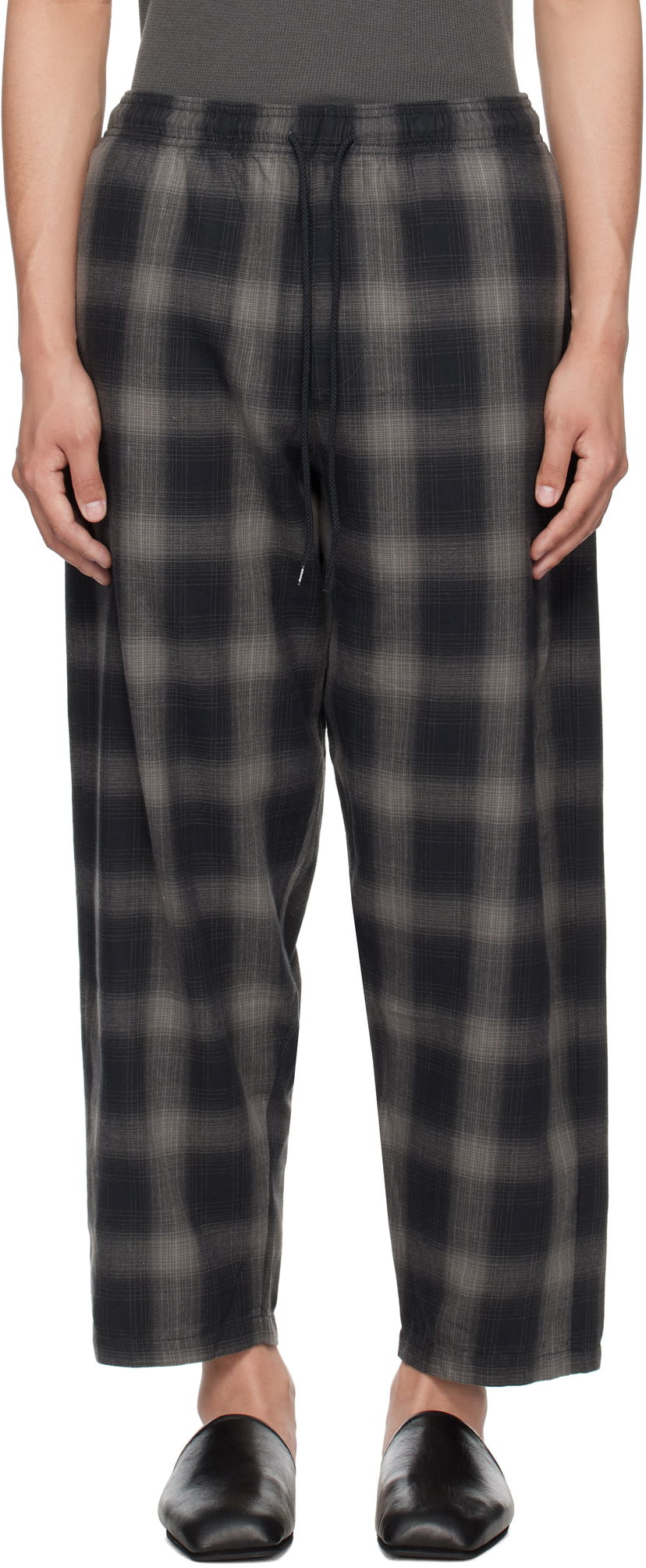 Штани Neighborhood Neighborhood Check Easy Trousers чорний | 251TSNH-PTM03