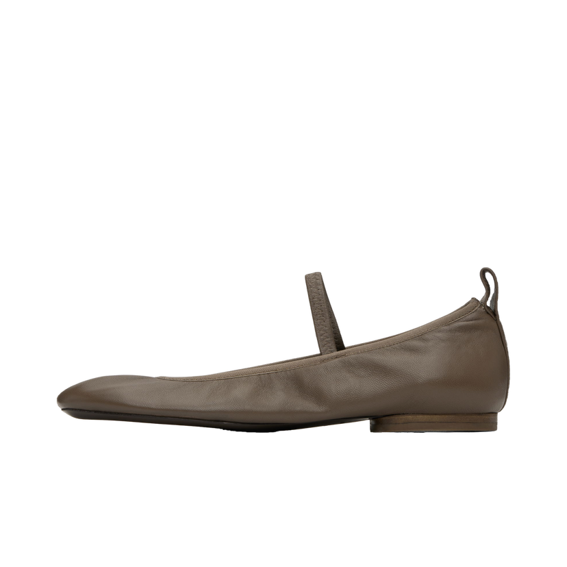 Кросівки та взуття LEMAIRE Square Toe Ballerina Flats Зелений | FO0138 LL0115