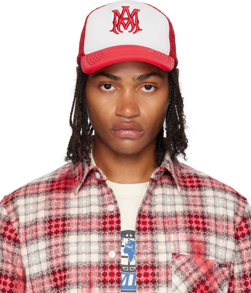 Кепка AMIRI AMIRI MA Two Tone Trucker Cap Червоний | AMHATR1030