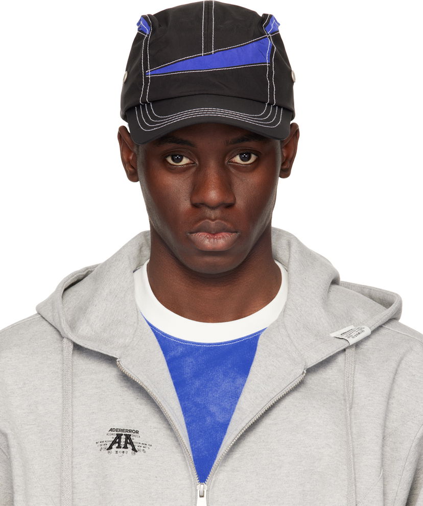 Кепка ADER ERROR Contrast Stitch Cap чорний | BN01SSHW0202BK
