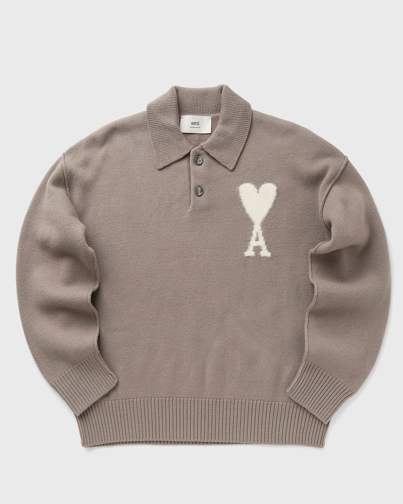 Cветр AMI AMI Paris ADC Polo Sweater Коричневий | UPL390.KN0090-0957