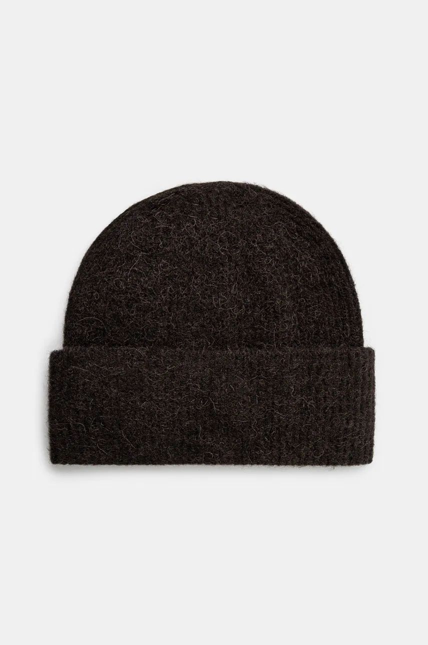Капелюх Samsoe Samsoe Beanie Коричневий | F16407300, 0