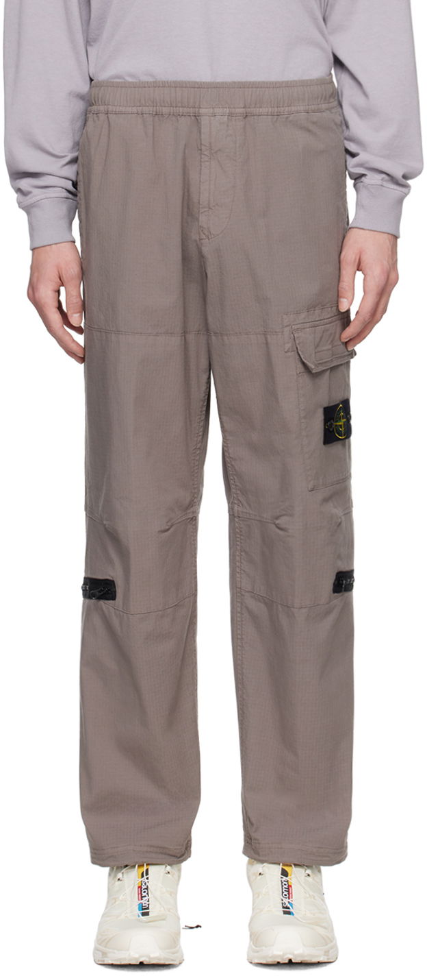 Штани карго Stone Island Gray Multi-Pocket Cargo Pants Сірий | 801532611