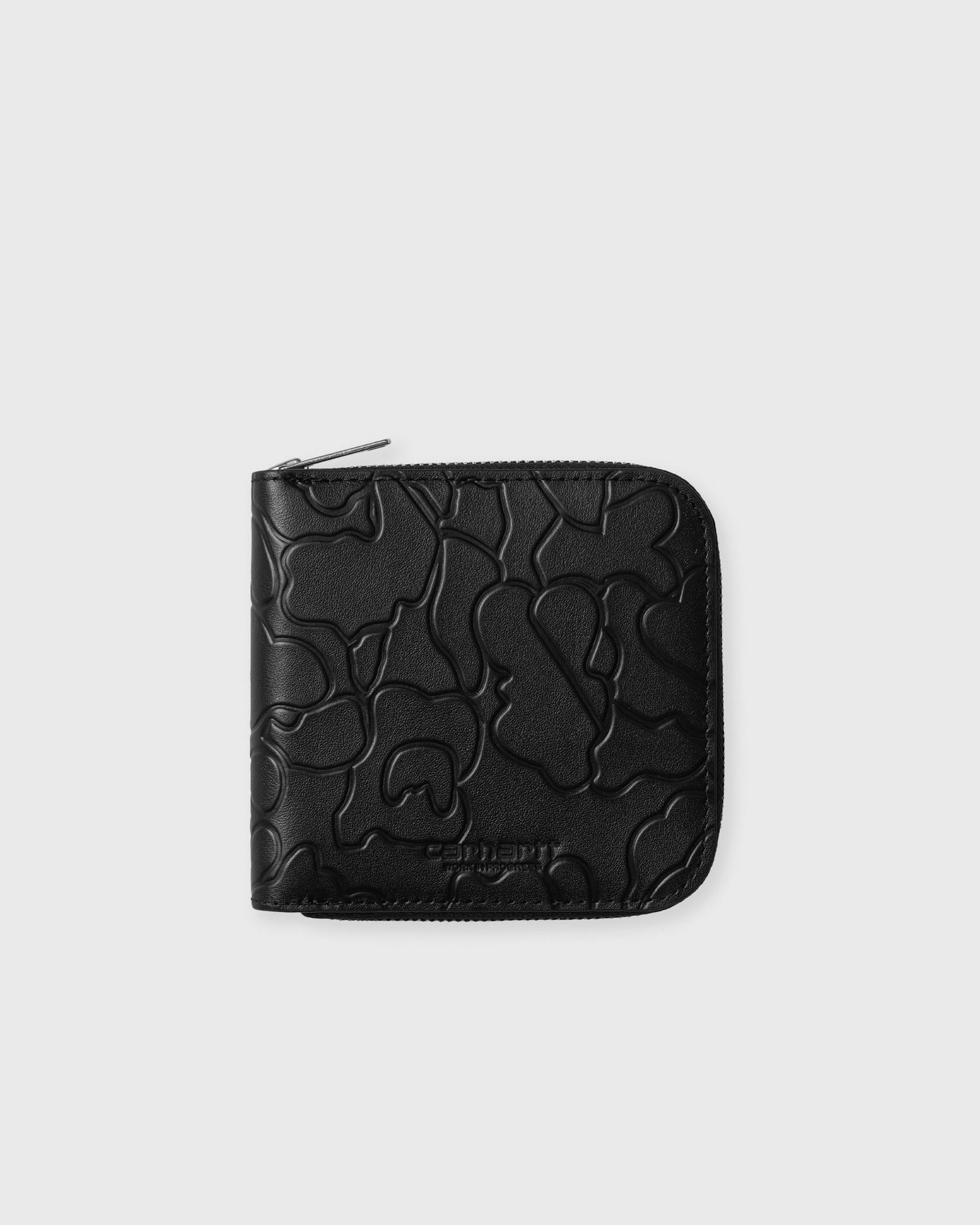 Гаманець Carhartt WIP Embossed Camo Duck Zip-Around Wallet чорний | I035402-00E.XX, 1