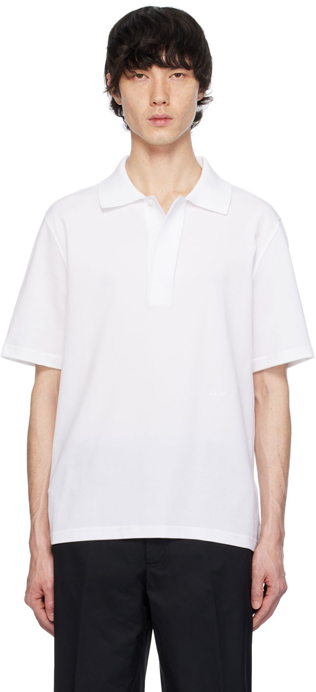 Сорочка поло LANVIN Spread Collar Polo Tee білий | RM-PL0011-J011-P24