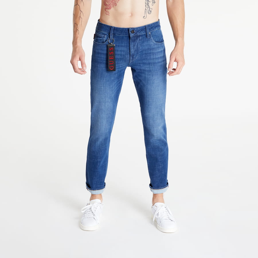 Джинси GUESS Tech Stretch Slim Tapered Jeans Синій | M2YAS2D4PM1-OFFI, 0