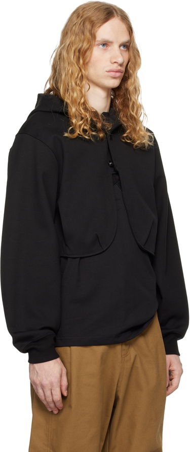 Світшоти ADER ERROR Cropped Hoodie чорний | BN01FWHD0401BK, 1