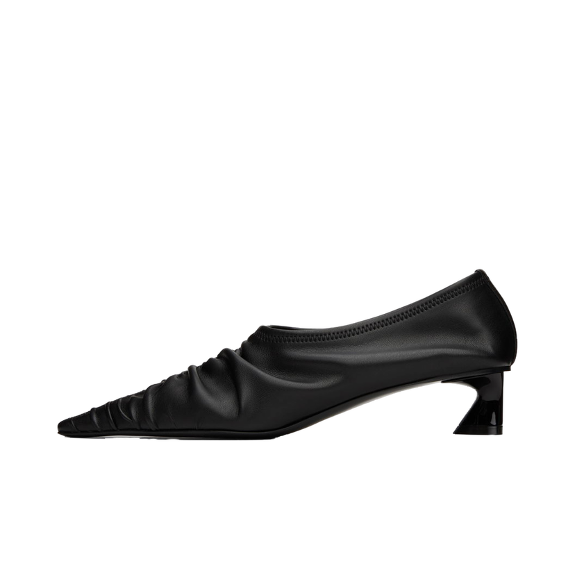 Кросівки та взуття Stella McCartney Elsa Ruched Kitten Heels чорний | 810417W1IL0
