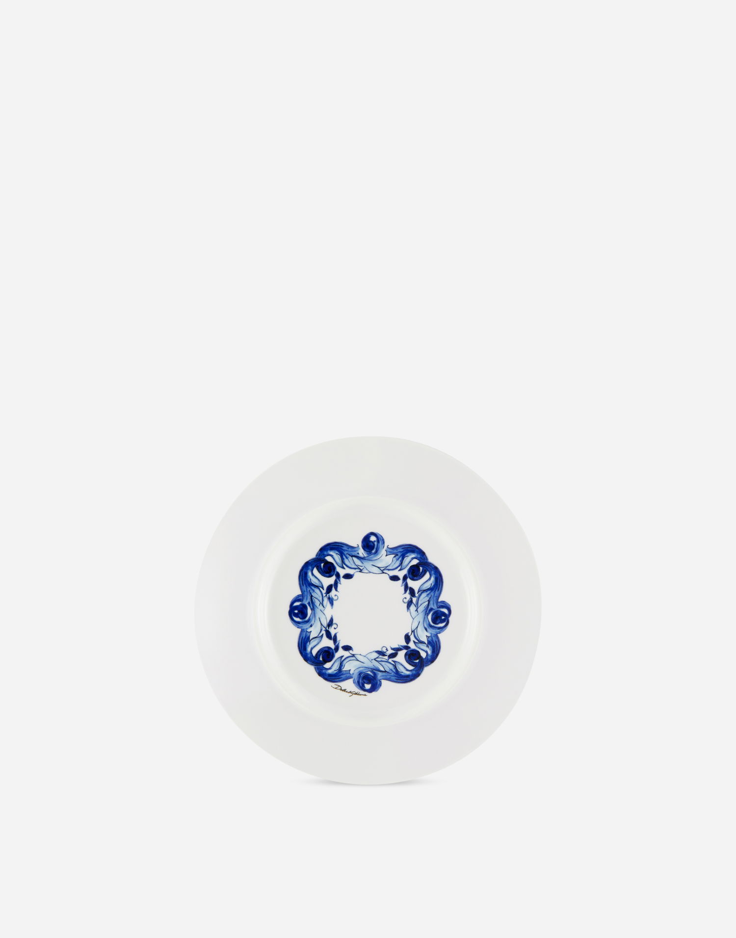 Домашній декор Dolce & Gabbana Set Of 2 Floral-Print Bread Plates Синій | TC0S02TCA41UB007, 1