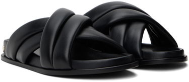 Кросівки та взуття Anine Bing Lizzie Padded Leather Slides чорний | A-14-4028-007, 3