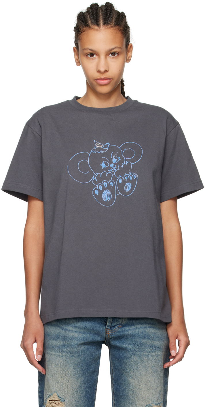 Футболка We11done We11done Printed T-Shirt Сірий | WD-TT2-24-790-U-CH