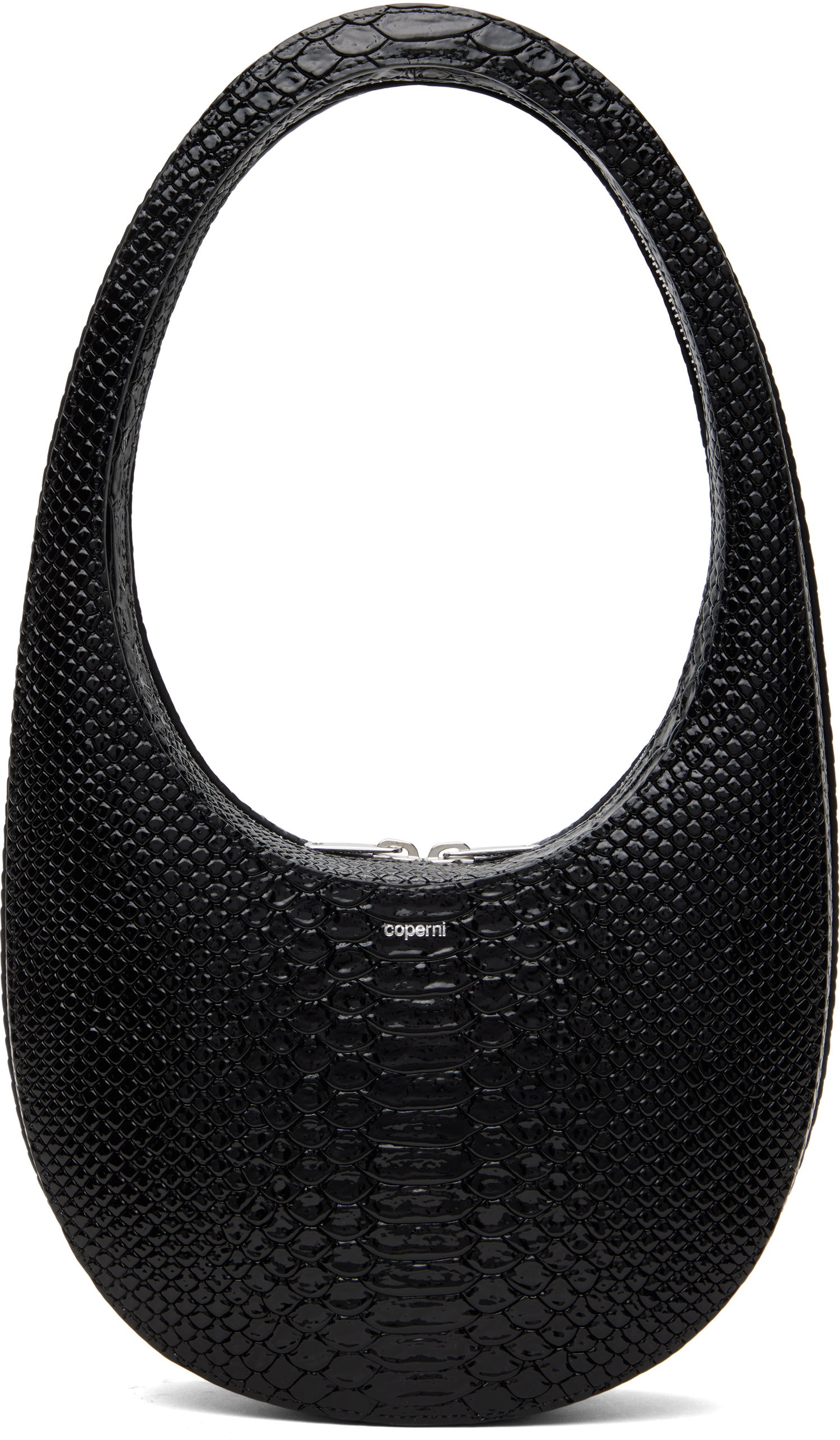 Сумочка Coperni Coperni Python Embossed Swipe Bag чорний | COPBA01F6047, 0