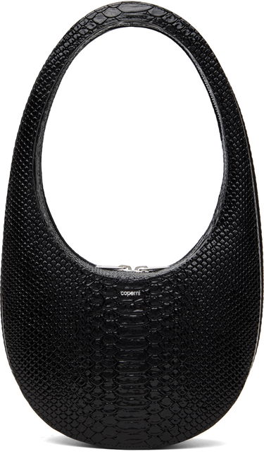 Сумочка Coperni Coperni Python Embossed Swipe Bag чорний | COPBA01F6047, 0