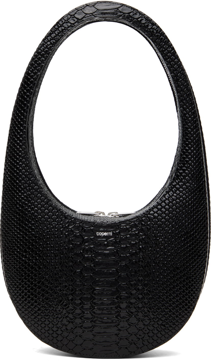 Сумочка Coperni Coperni Python Embossed Swipe Bag чорний | COPBA01F6047