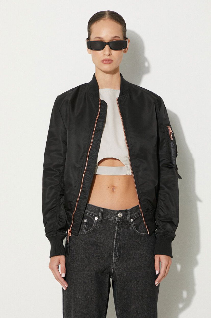 Куртка бомбер Alpha Industries LW Bomber Jacket чорний | 156001.209