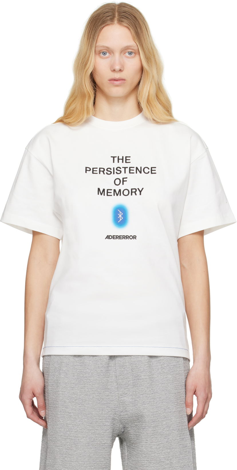 Футболка ADER ERROR ADER error Persistence of Memory T-Shirt білий | BO01SSTS0116OW