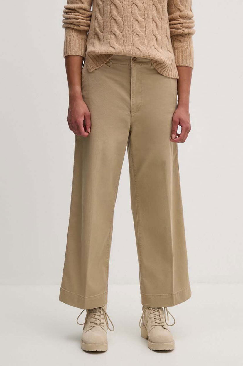 Штани Polo by Ralph Lauren High Waist Trousers бежевий | 211939940
