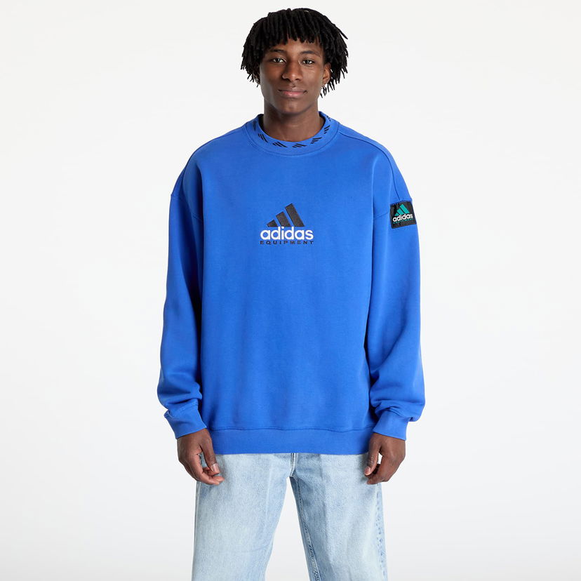 Світшоти adidas Performance adidas Equipment Wash Crewneck Sweatshirt Синій | JC8223