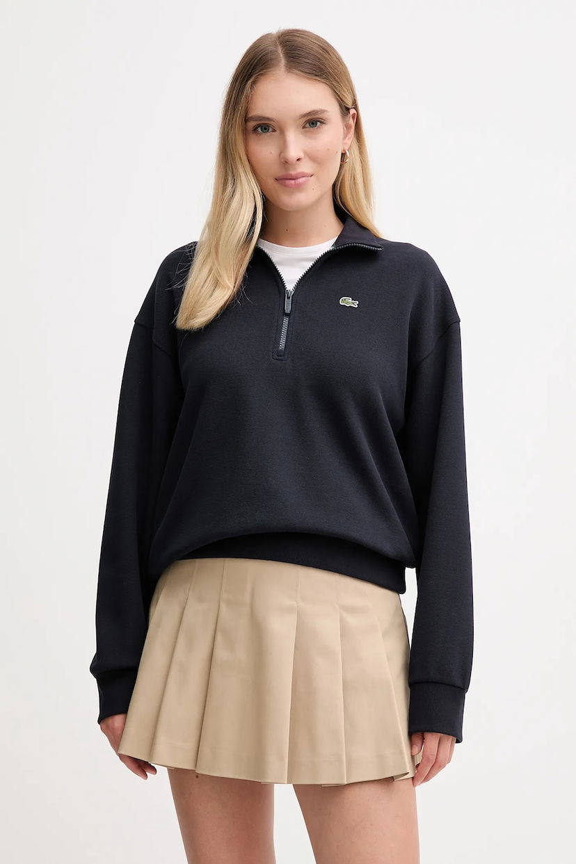 Світшоти Lacoste Lacoste Half Zip Sweatshirt чорний | SF5271