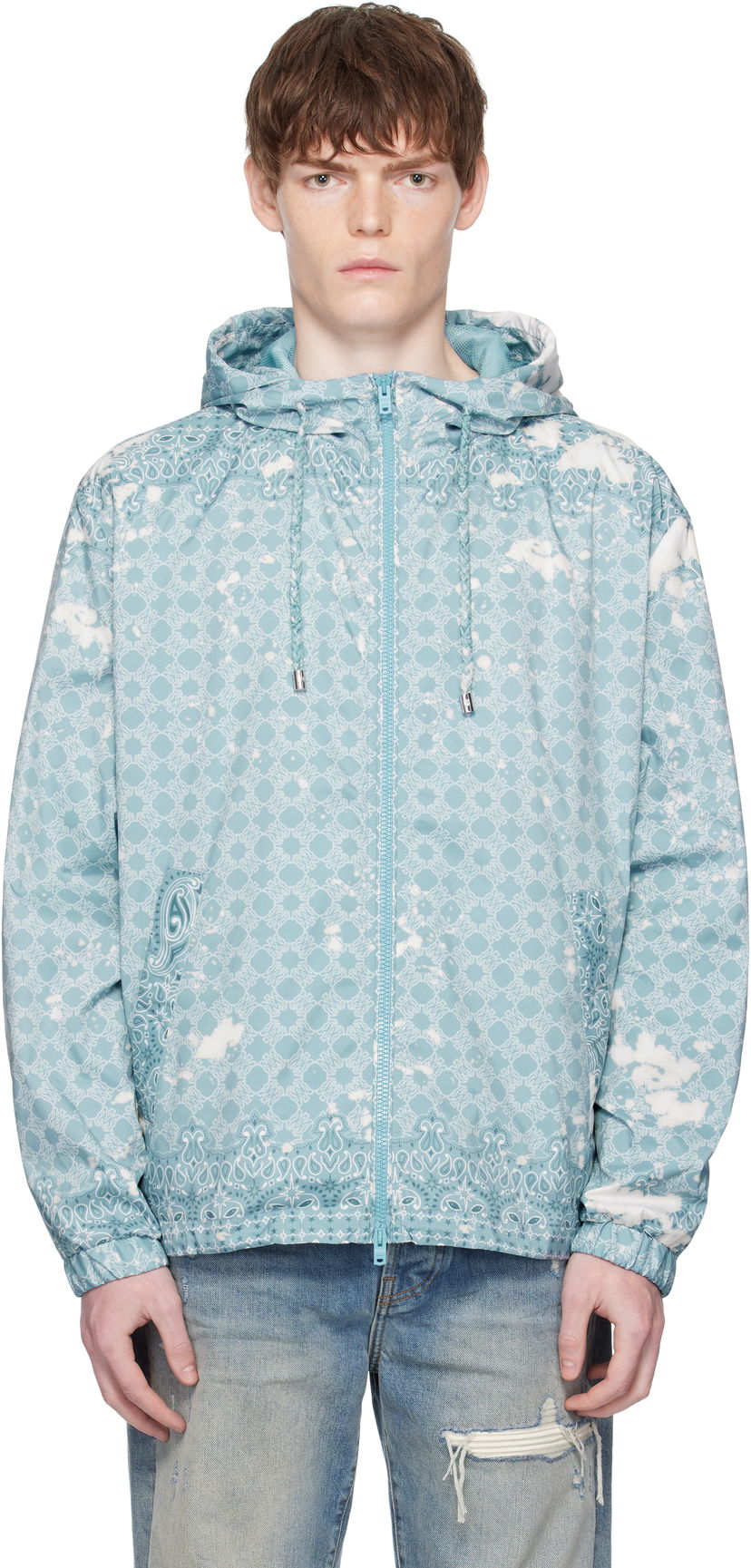 Вітровка AMIRI AMIRI MA Quad Windbreaker Jacket Синій | AMOULW1040