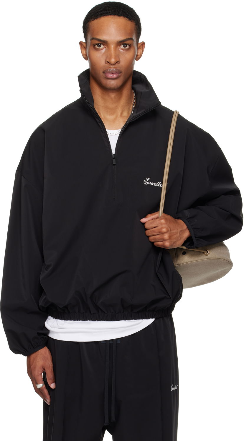 Куртка Fear of God ESSENTIALS Sporty Half-Zip Jacket чорний | 202SP256720F