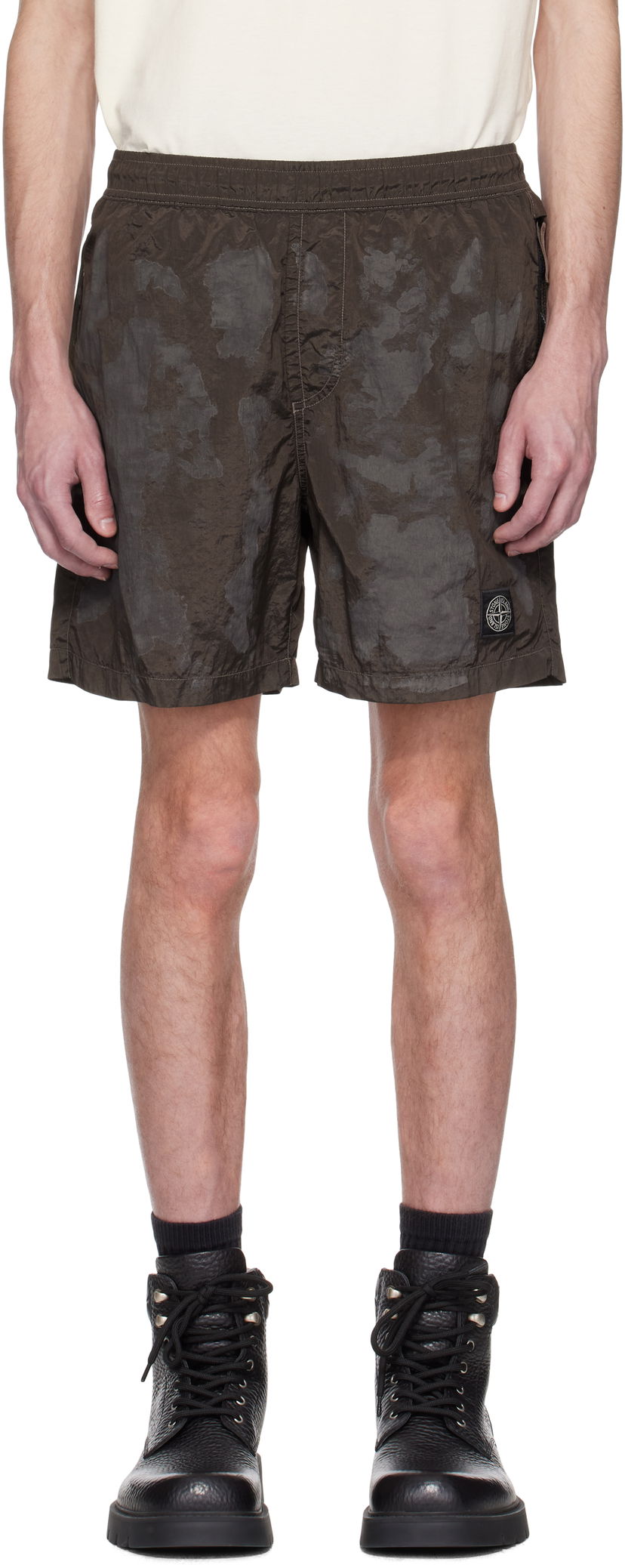 Шорти Stone Island Stone Island Nylon Metal Swim Shorts Коричневий | K1S15 B100010 S0A78