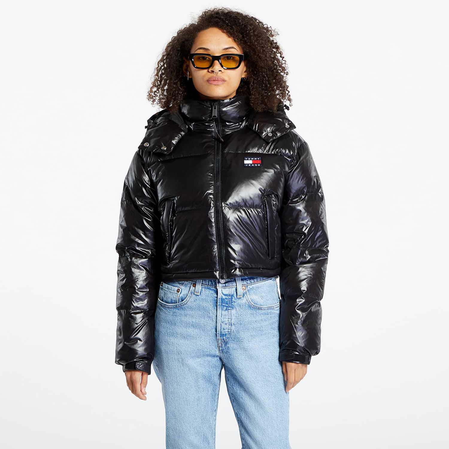 Пуховик Tommy Hilfiger Alaska Cropped Puffer Jacket чорний | DW0DW16572 BDS, 0