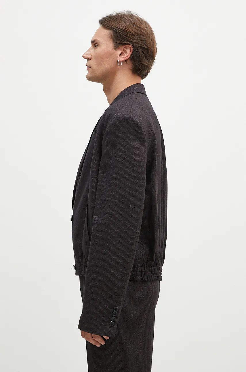 Куртка Martine Rose Elasticated Db Tailored Jacket чорний | 349WT06007, 1