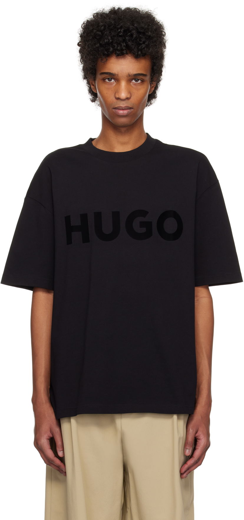Футболка BOSS Hugo Oversize T-Shirt чорний | 50525765